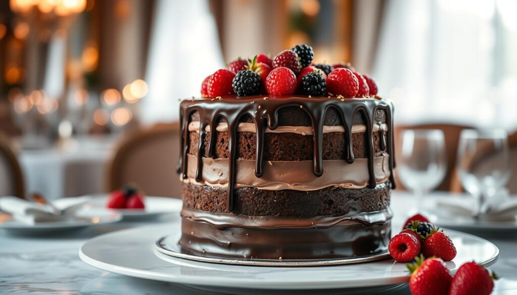 Decadent chocolate cake