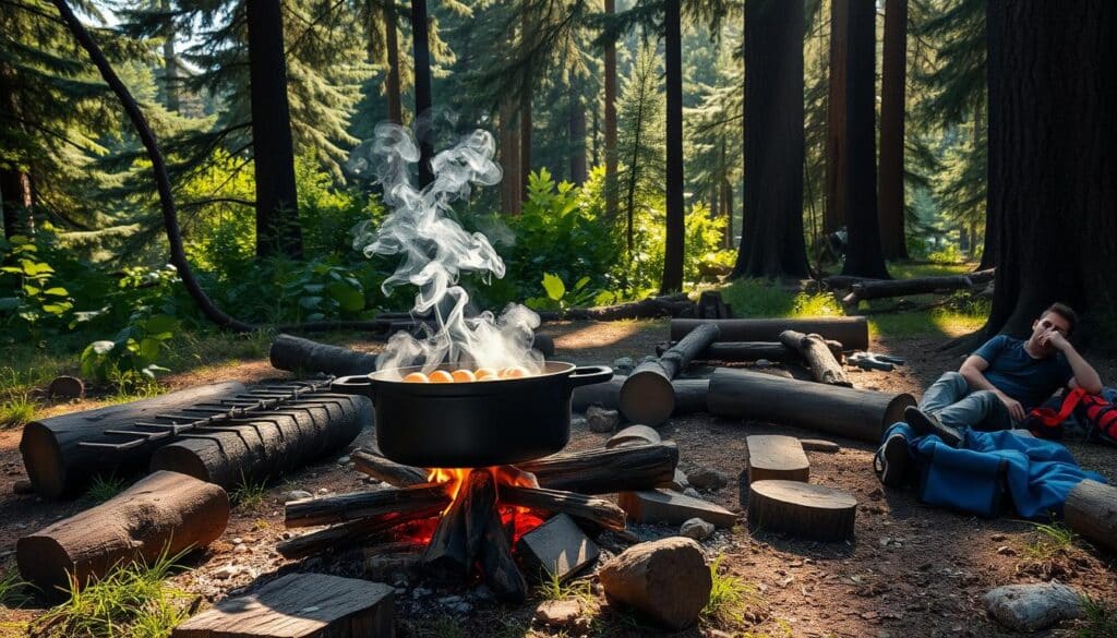 Dutch oven camping