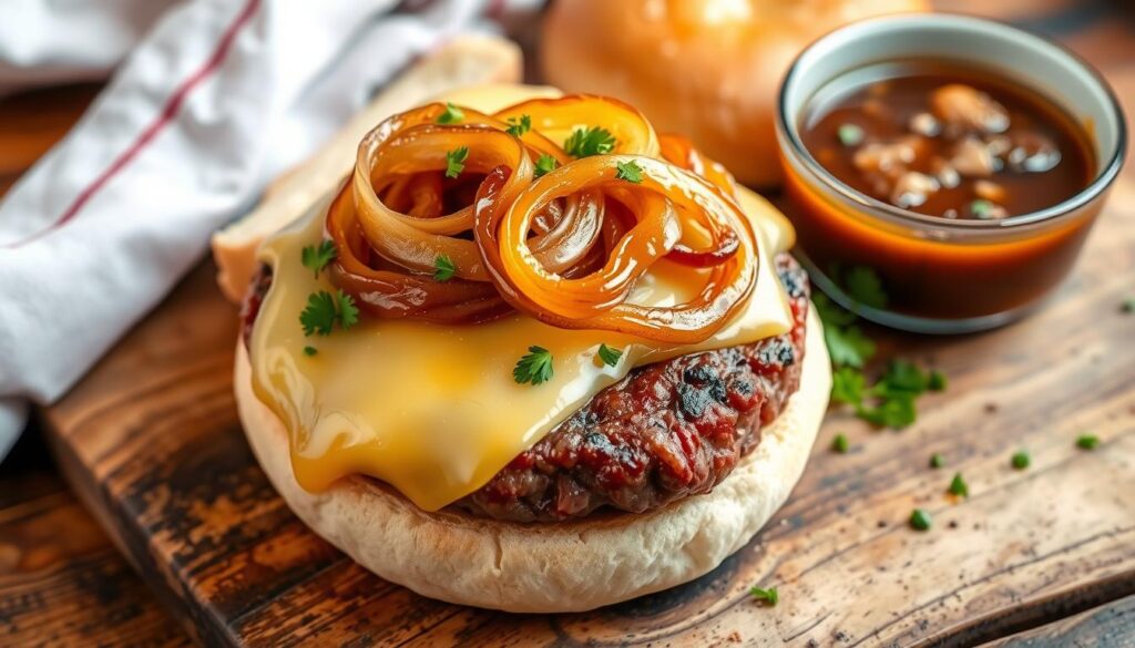 French Onion Soup Burger ingredients