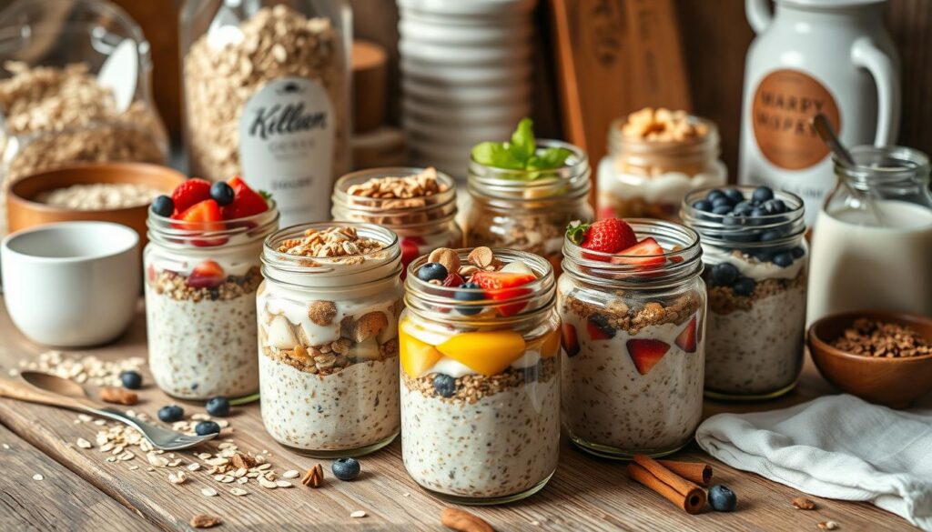 Meal prep overnight oats