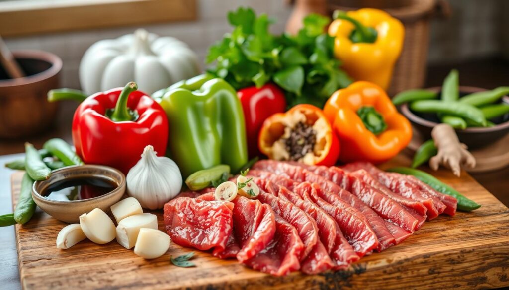 Pepper steak ingredients