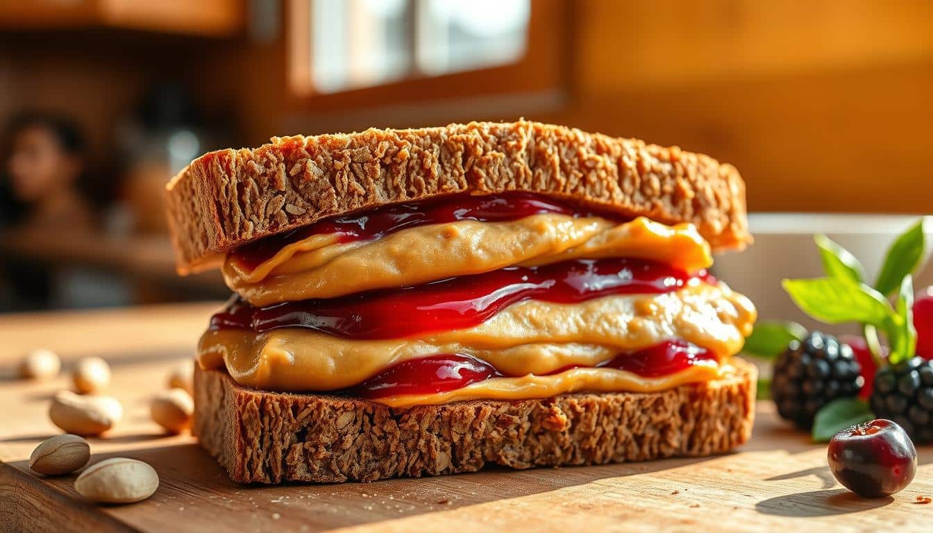 bread grain peanut butter and jelly recipe