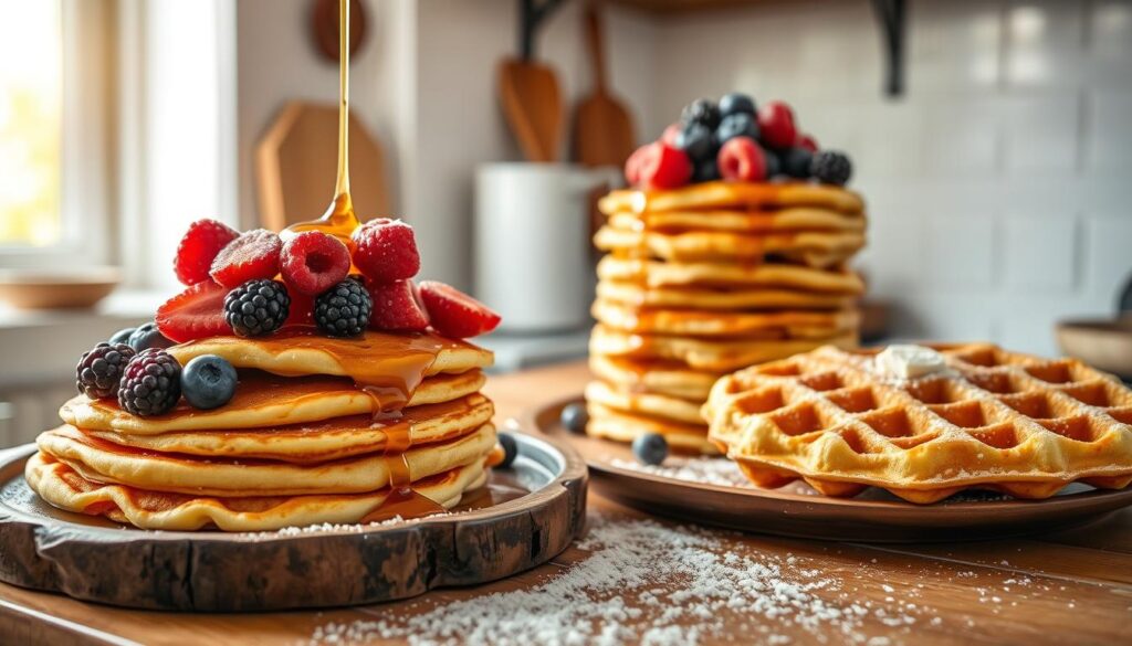 sourdough discard pancakes and waffles