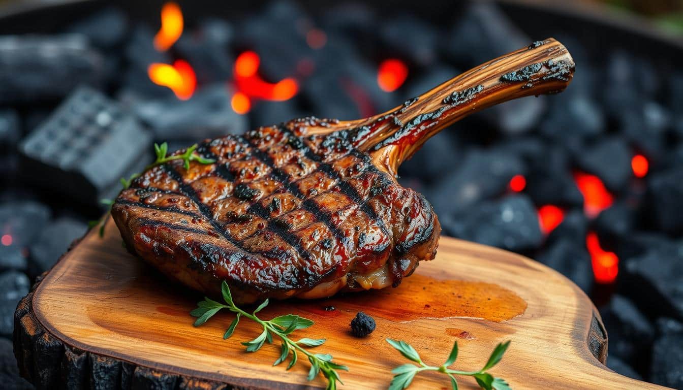 Charcoal-Grilled Tomahawk Steak