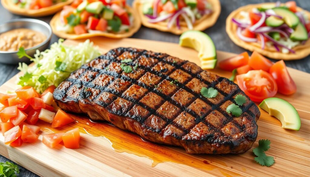 Grilled steak for tostadas