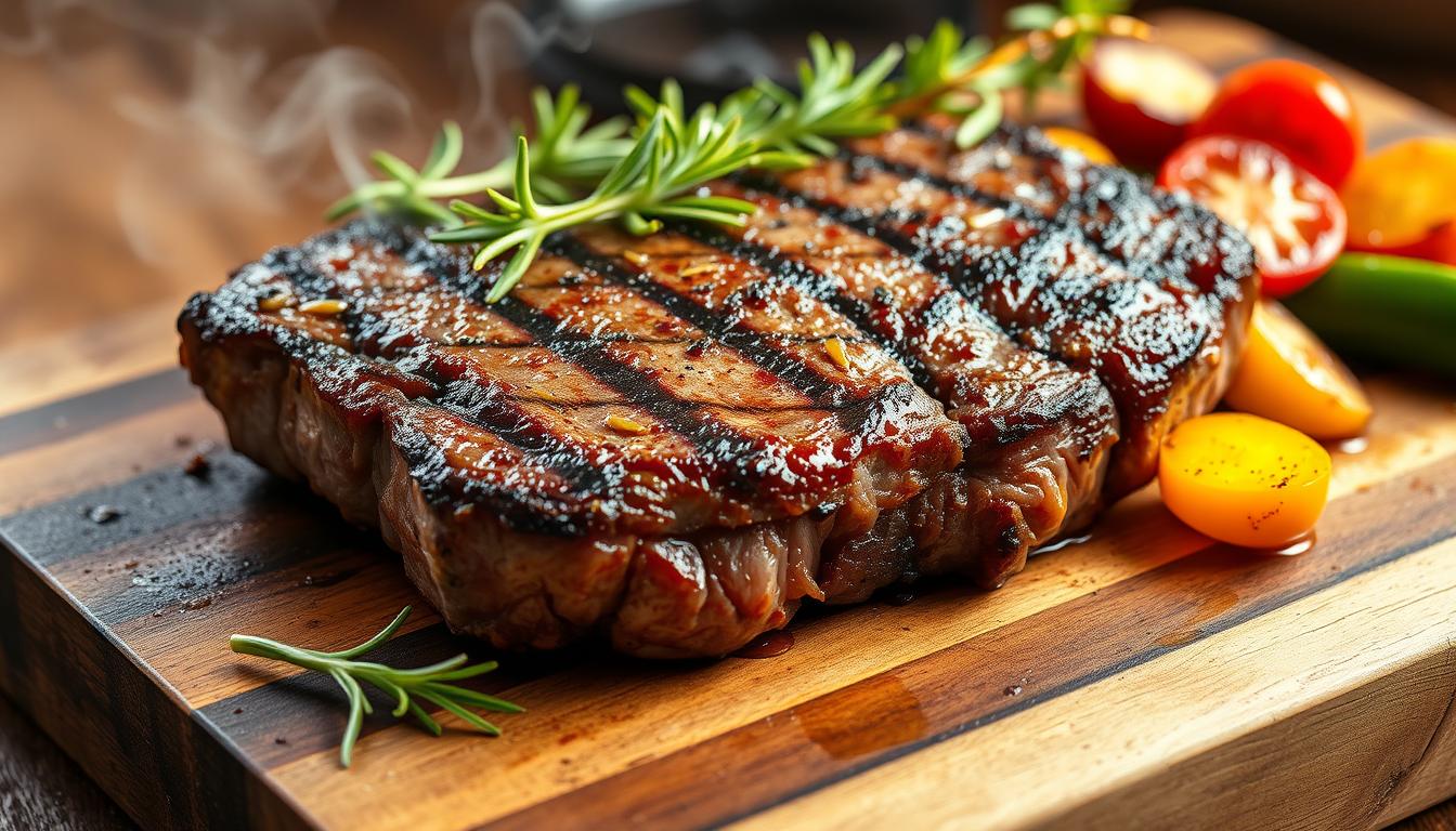 Grilled steak