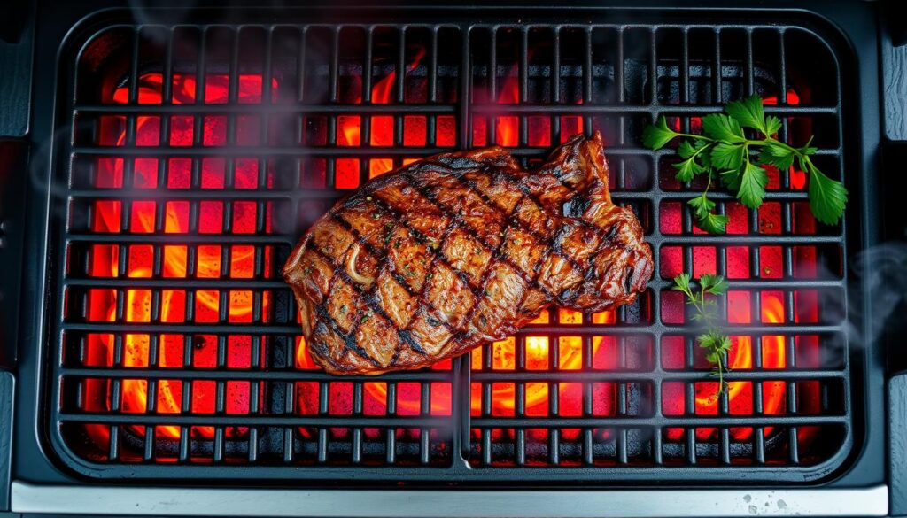 Heat distribution on a grill