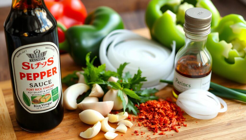 Marinade ingredients for pepper steak