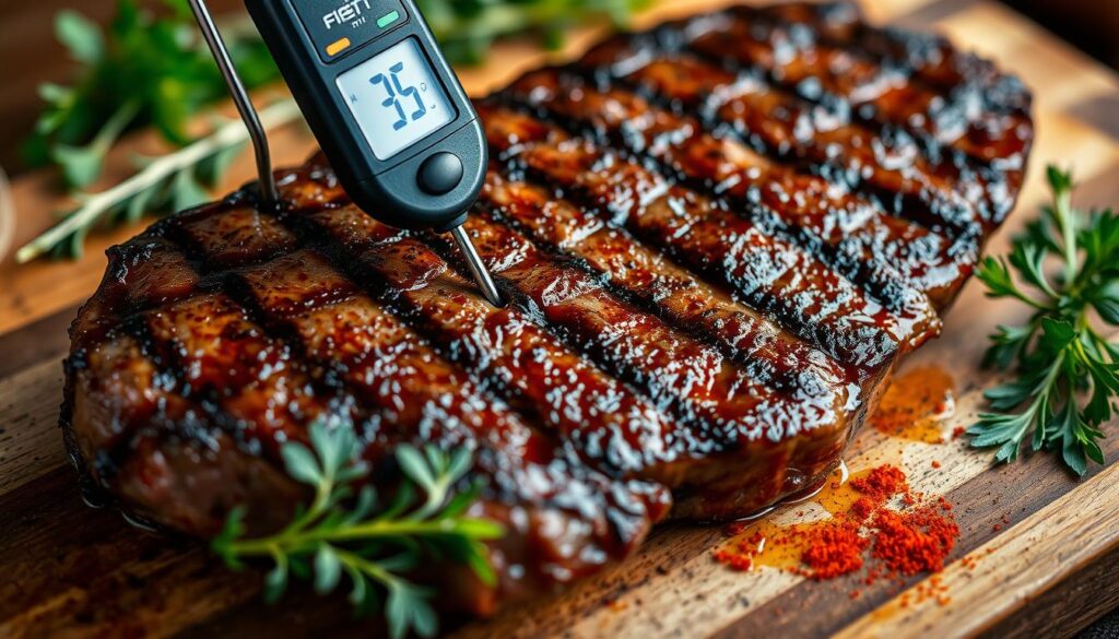 Meat thermometer usage