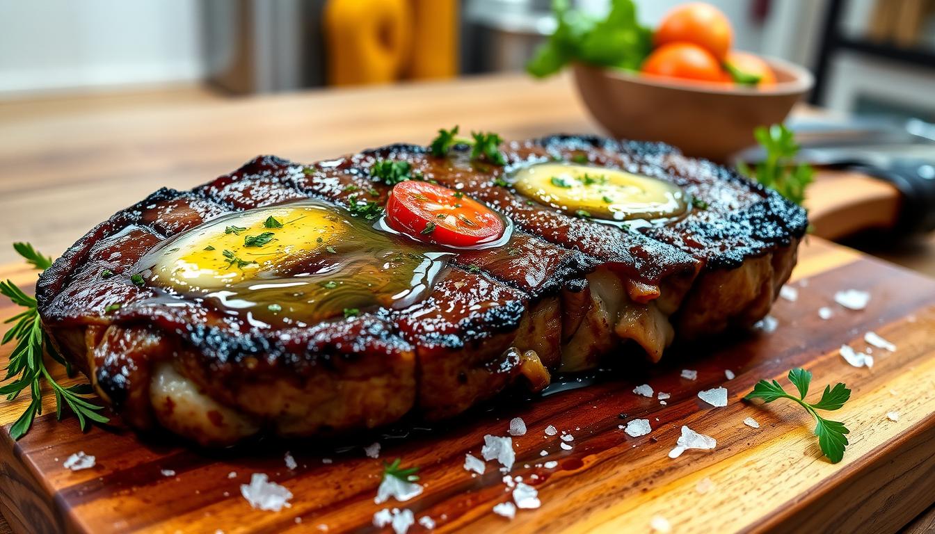 Pan-Seared Steak with Garlic Butter