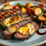 Pepper Jack–Stuffed Steak