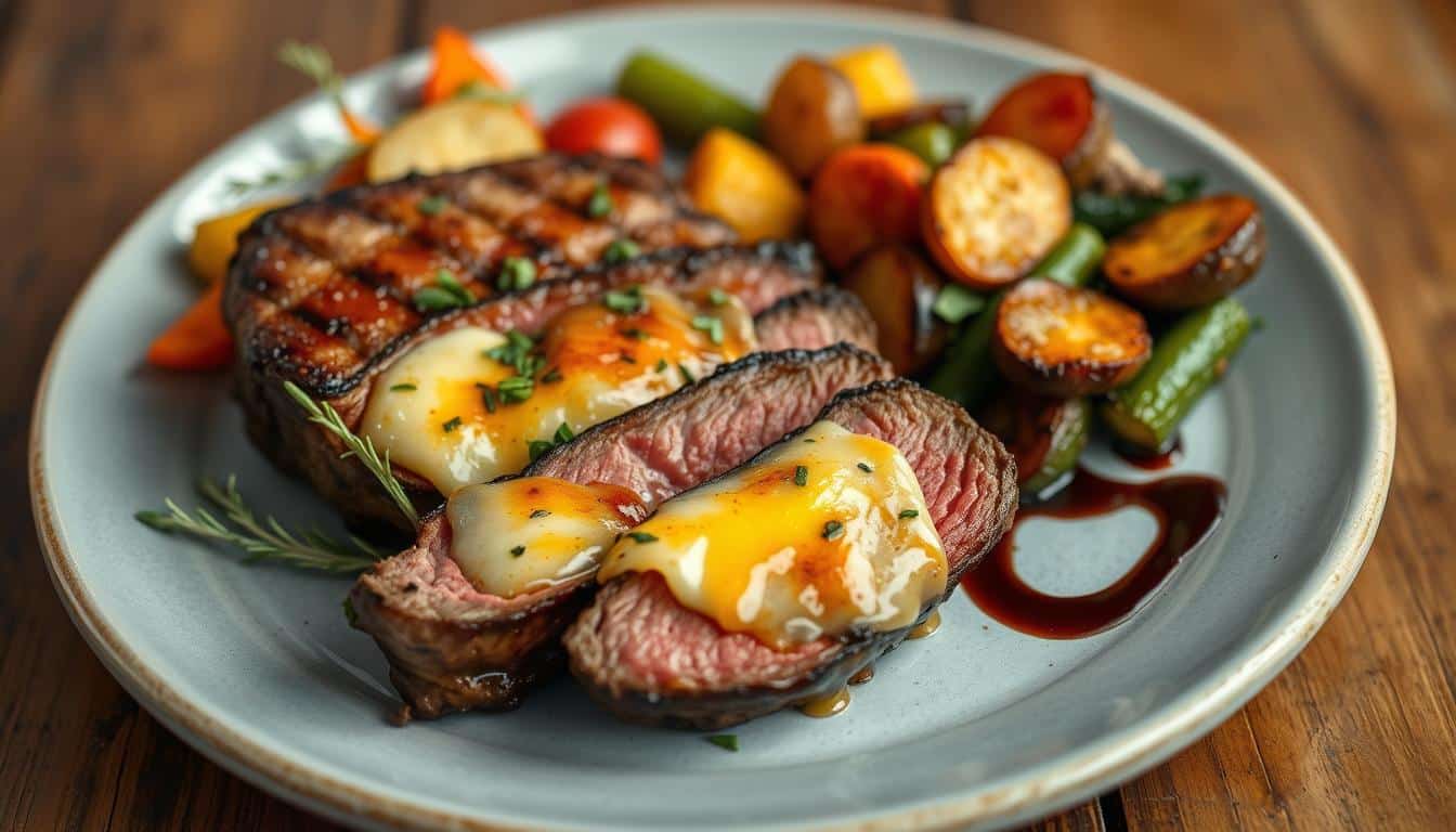 Pepper Jack–Stuffed Steak