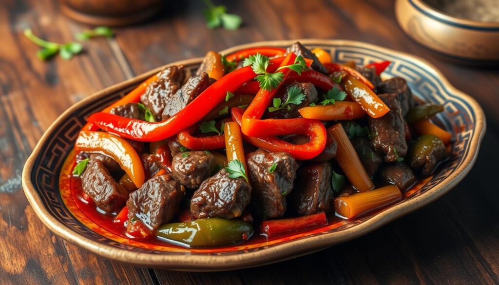 Sichuan cuisine pepper steak