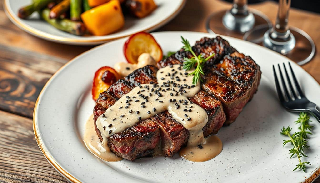 Steak au Poivre (Peppercorn Steak)