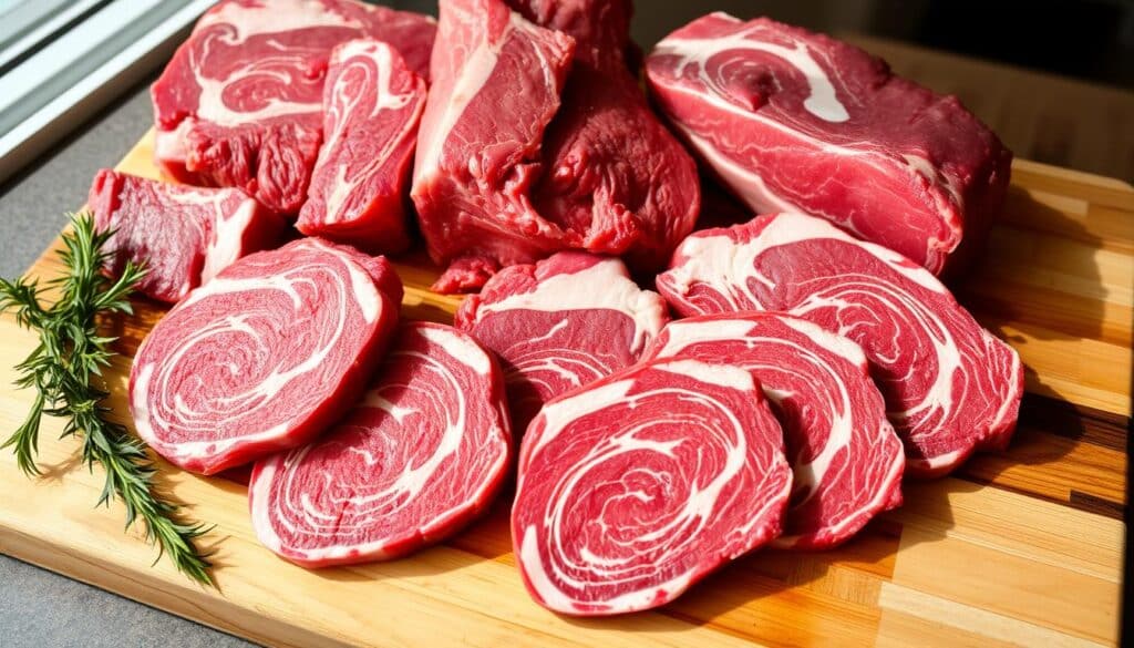 beef cuts marbling